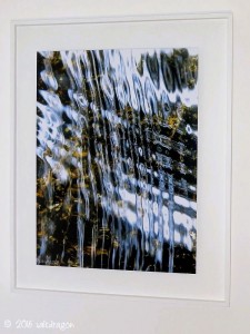 artwork framed in white tulipwood