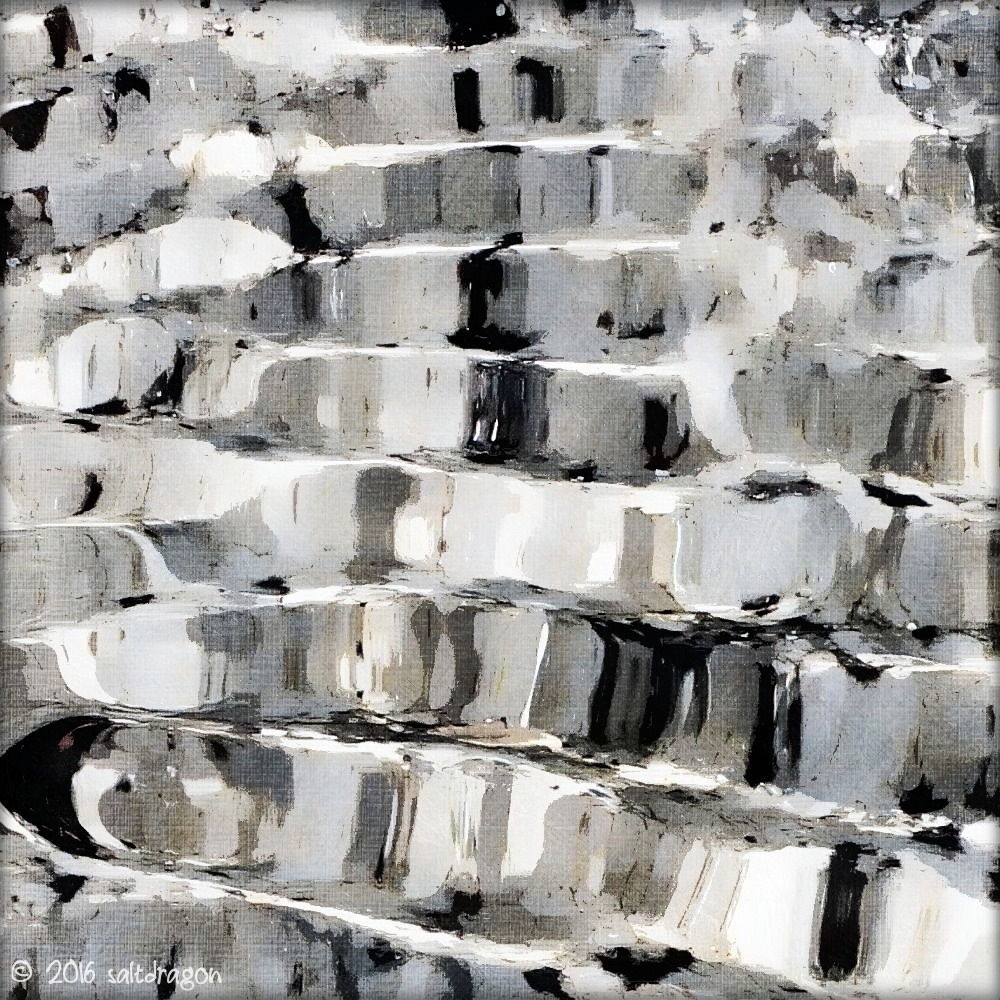 Abstract granite from Porth Nanven in the west of Cornwall