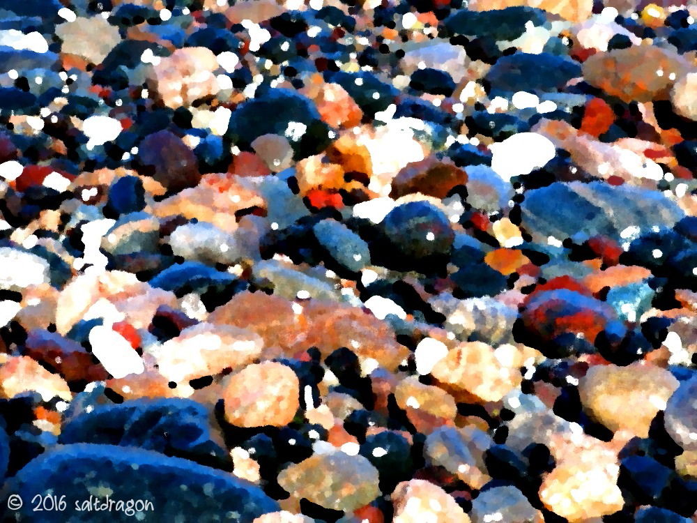 pebble abstract from Carleon Cove