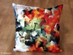 cushion featuring abstract design